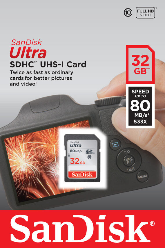 SanDisk Ultra 32 GB SDHC UHS-I Classe 10