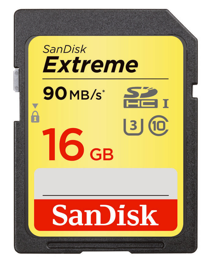 SanDisk Extreme 16 GB SDHC UHS-I Classe 10