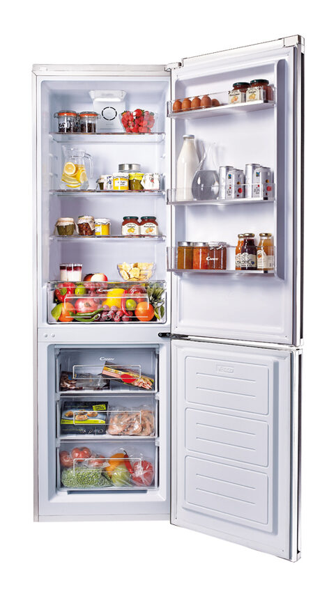 Candy CCBS 6182 WHV/1 frigorifero con congelatore Libera installazione 305 L Acciaio inossidabile