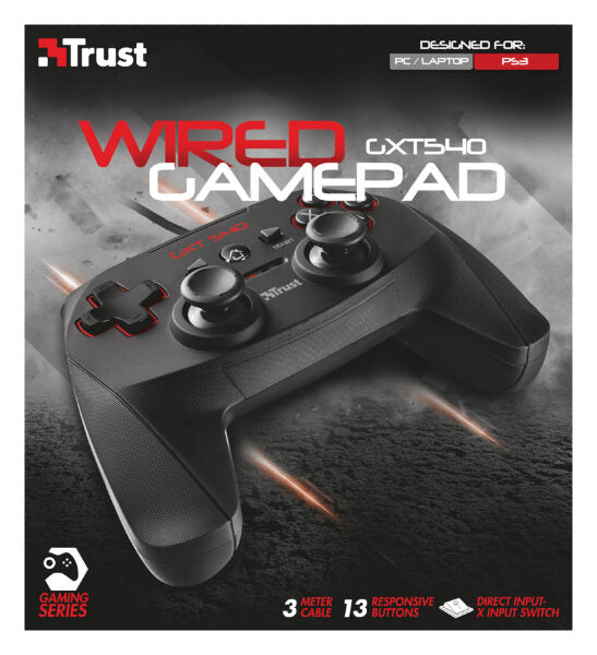 Trust GXT 540 Nero RF Gamepad PC, Playstation 3