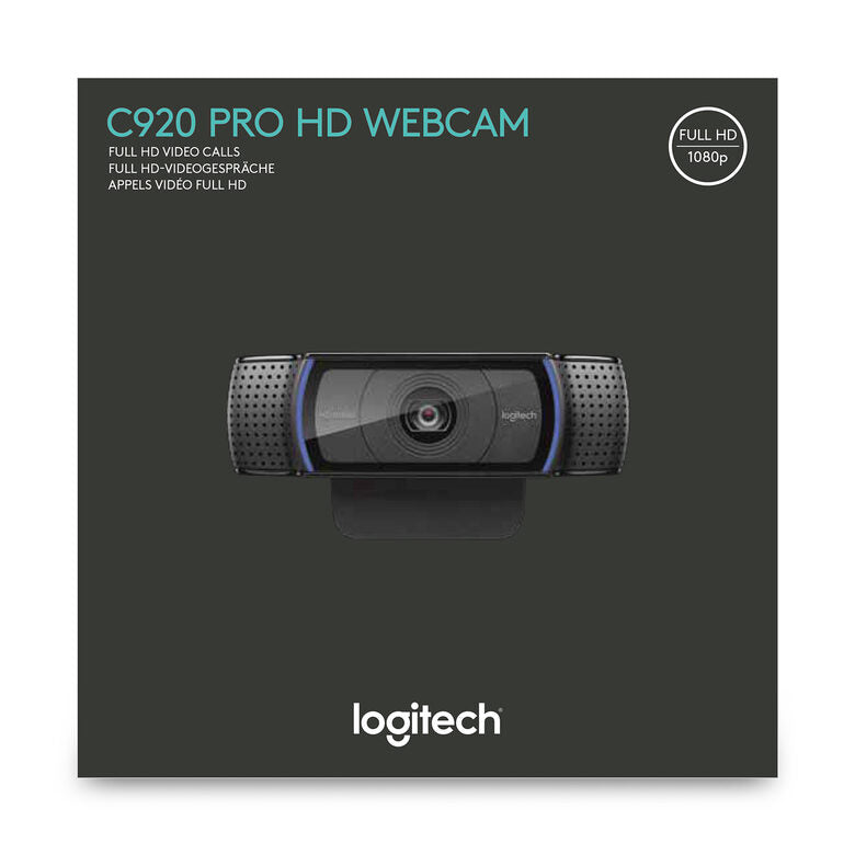 Logitech C920 PRO HD webcam 3 MP 1920 x 1080 Pixel USB 2.0 Nero