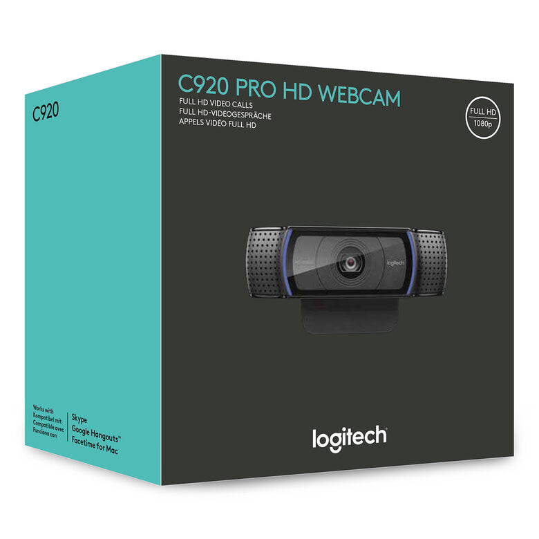 Logitech C920 PRO HD webcam 3 MP 1920 x 1080 Pixel USB 2.0 Nero