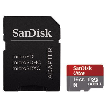 SanDisk 16GB microSDHC Ultra memoria flash UHS-I Classe 10
