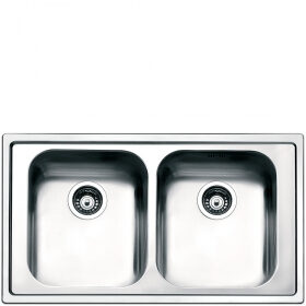 Smeg LPE862 lavello Lavello montato su piano Rettangolare Acciaio inossidabile