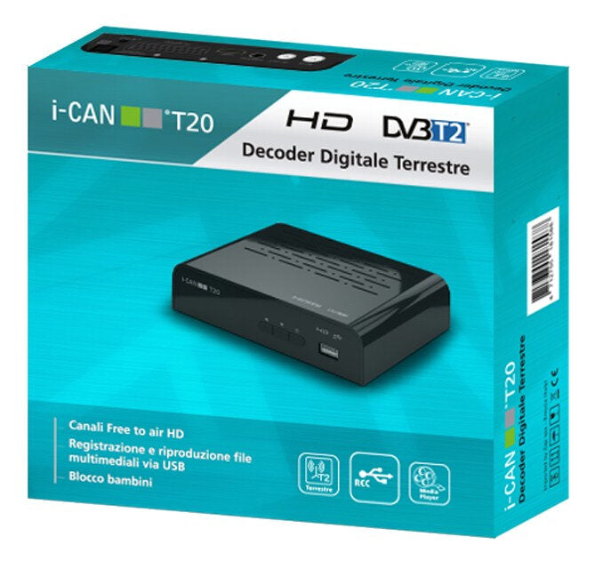 ADB i-CAN T20 Terrestre Full HD Nero