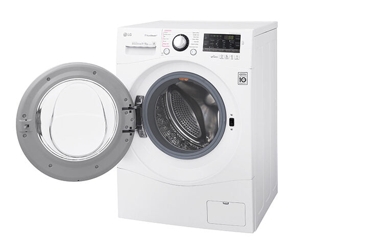LG FH4A8FDH2N lavasciuga Libera installazione Caricamento frontale Nero, Bianco