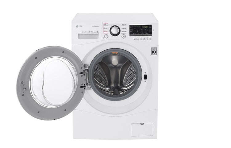 LG FH4A8FDH2N lavasciuga Libera installazione Caricamento frontale Nero, Bianco