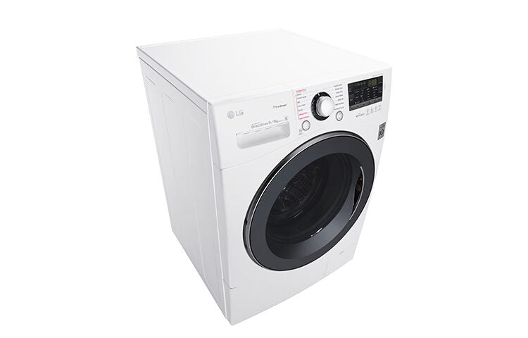 LG FH4A8FDH2N lavasciuga Libera installazione Caricamento frontale Nero, Bianco