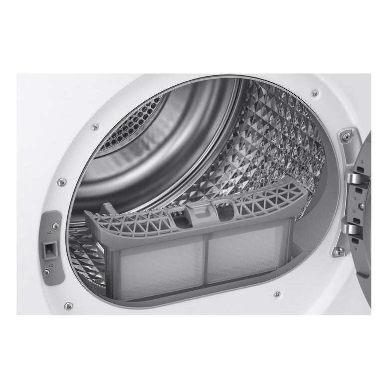 Samsung DV90DB7845GE Asciugatrice A Libera Installazione 9 Kg, Pompa Di Calore, AI Dry+, QuickDrive™, Classe A, Bianco