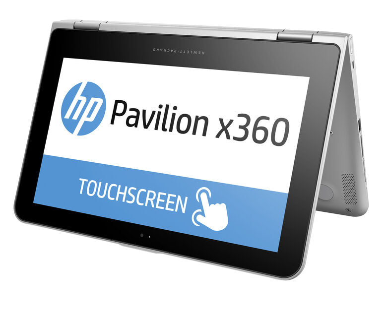 HP Pavilion x360 11-k100nl Computer portatile 29,5 cm (11.6") Touch screen Intel® Pentium® 4 GB DDR3L-SDRAM 500 GB HDD Wi-Fi 5 (802.11ac) Windows 10 Home Grigio, Argento