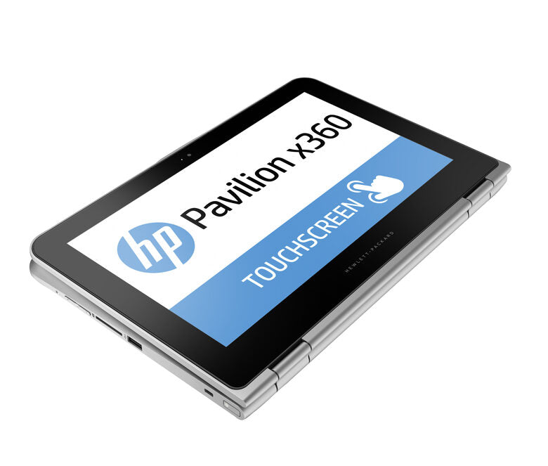 HP Pavilion x360 11-k100nl Computer portatile 29,5 cm (11.6") Touch screen Intel® Pentium® 4 GB DDR3L-SDRAM 500 GB HDD Wi-Fi 5 (802.11ac) Windows 10 Home Grigio, Argento
