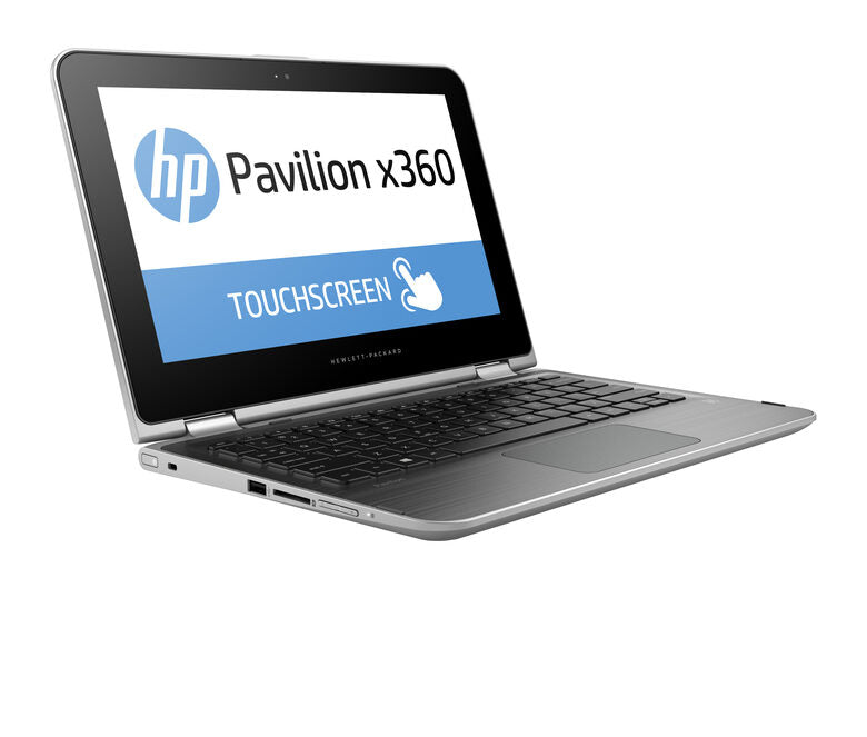 HP Pavilion x360 11-k100nl Computer portatile 29,5 cm (11.6") Touch screen Intel® Pentium® 4 GB DDR3L-SDRAM 500 GB HDD Wi-Fi 5 (802.11ac) Windows 10 Home Grigio, Argento