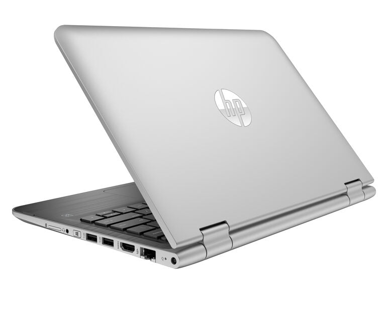 HP Pavilion x360 11-k100nl Computer portatile 29,5 cm (11.6") Touch screen Intel® Pentium® 4 GB DDR3L-SDRAM 500 GB HDD Wi-Fi 5 (802.11ac) Windows 10 Home Grigio, Argento