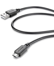 Cellularline USB Data Cable - Micro USB Cavo dati comodo e versatile Nero
