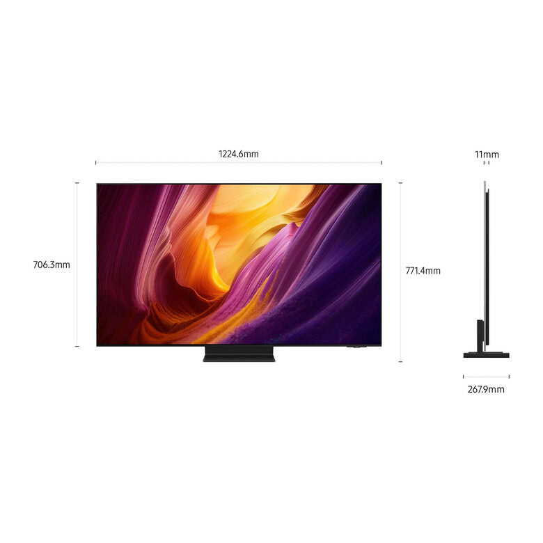 Samsung OLED AI TV 55" QE55S95HFTXZT 4K, Processore NQ4 AI Gen3, 4K AI Upscaling Pro, Glare Free, OLED HDR Pro, Motion Xcelerator 165Hz, Dolby Atmos & OTS+, Infinity One Design, Vision AI Sm