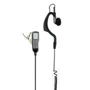Midland MA21-LK Auricolare Cablato A clip Nero, Grigio