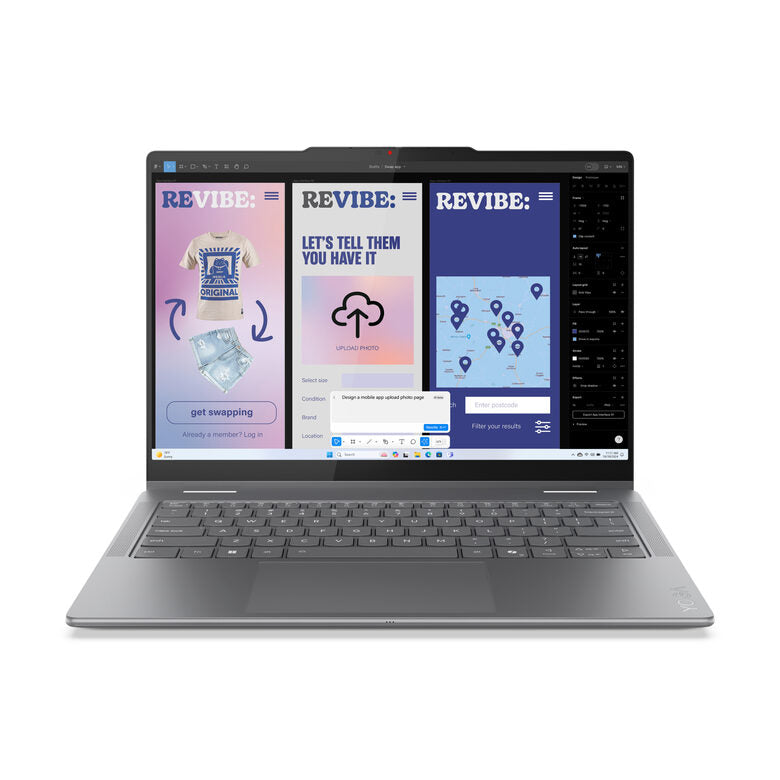 Lenovo Yoga 7 2-in-1 14ILL10 Copilot+ PC Intel Core Ultra 5 226V Ibrido (2 in 1) 35,6 cm (14") Touch screen WUXGA 16 GB 512 GB SSD Wi-Fi 7 (802.11be) Windows 11 Home Italiano Grigio