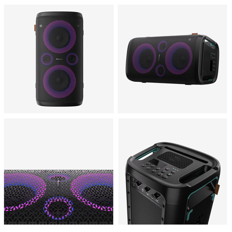 Hisense Party Storm Altoparlante da festa Nero 300 W