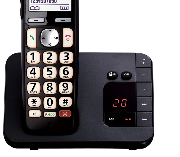 Panasonic KX-TGE260JTB telefono Telefono DECT Identificatore di chiamata Nero