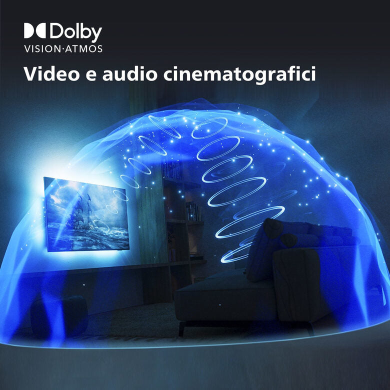 Philips Ambilight TV OLED 718 48“ 4K UHD Dolby Vision e Dolby Atmos Google TV