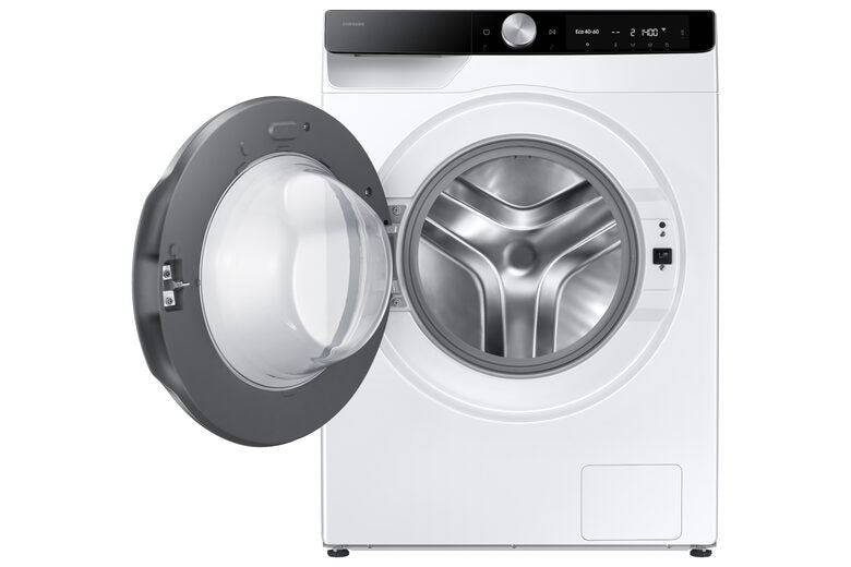 Samsung WW90DG6U85LKU3 Lavatrice A Libera Installazione 9 Kg, 1400 Giri, AI Control, AI Ecobubble™, AI Wash, Classe A-10%, Bianco