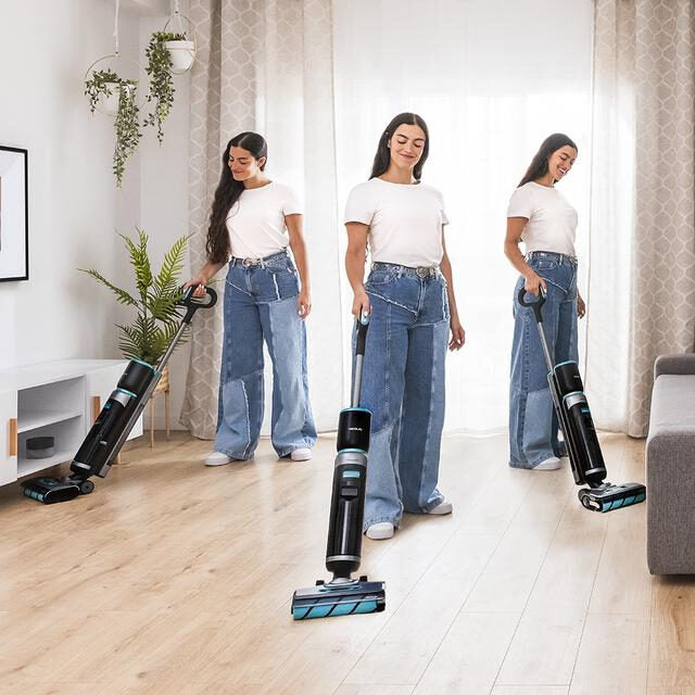 Cecotec Freego Wash&Vacuum Lavapavimenti Elettrico 200 W Autonomia Fino a 35 Minuti