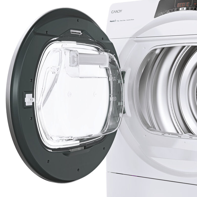 Candy RapidÓ ROE H8A3TSEX-S asciugatrice Libera installazione Caricamento frontale 8 kg Bianco