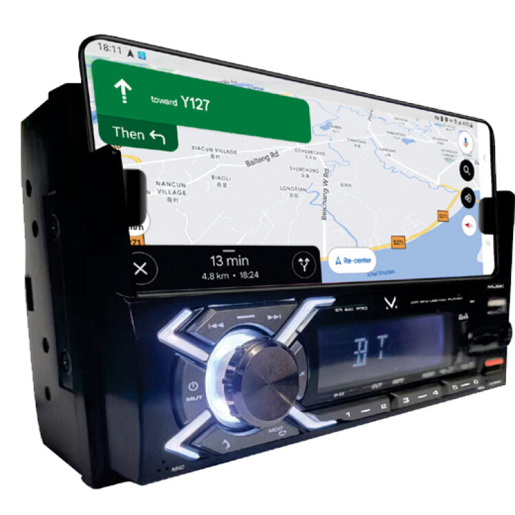 New Majestic Radio Per Auto SA-600 Pro Sistema Car Audio Stereo Con Supporto Per Smartphone Integrato
