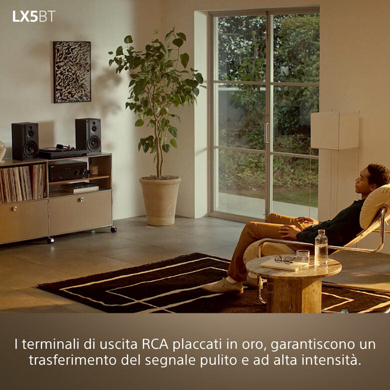 Sony PS-LX5BT Giradischi con trasmissione a cinghia Nero Automatico