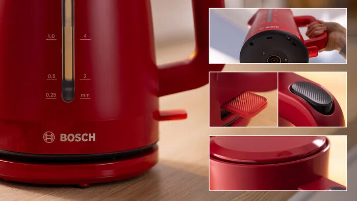 Bosch TWK3M124 Bollitore MyMoment 1.7 l Rosso