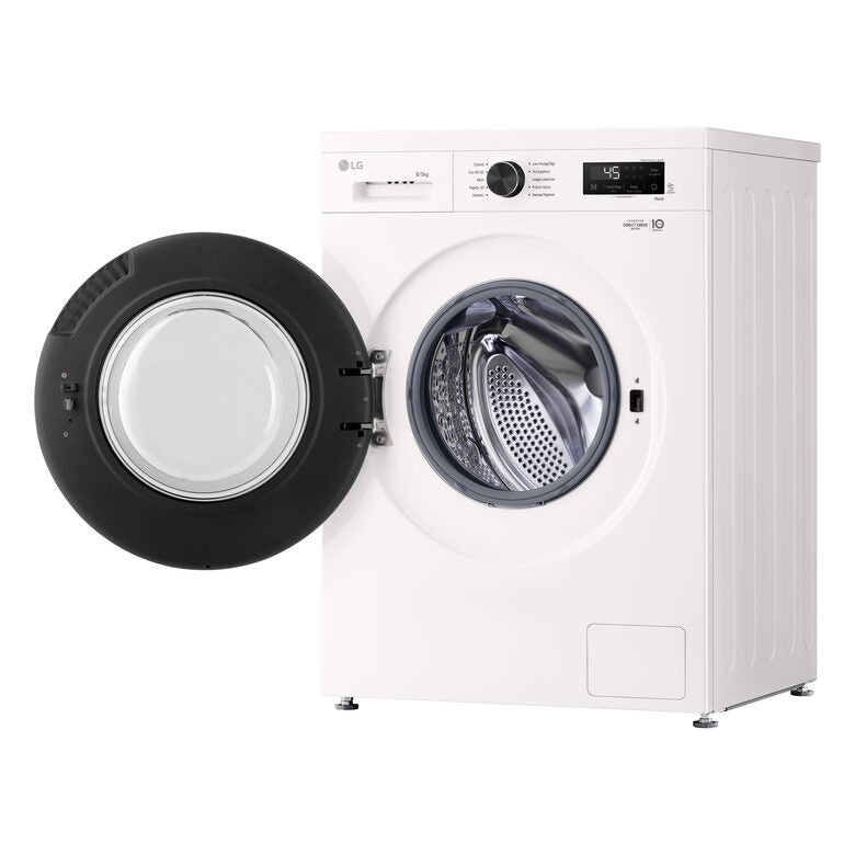 LG W4NX1085NWB Lavasciuga 8/5kg Serie X1, Classe A/E, 6 Motion Direct Drive, Wi-Fi, 1400 giri, Allergy Care, Bianca