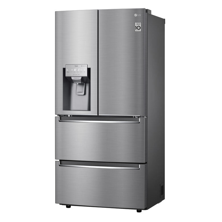 LG GML643PZ6F Frigorifero Multidoor Slim, Classe F, 517L, Dispenser con UVnano, Wi-Fi, Inox