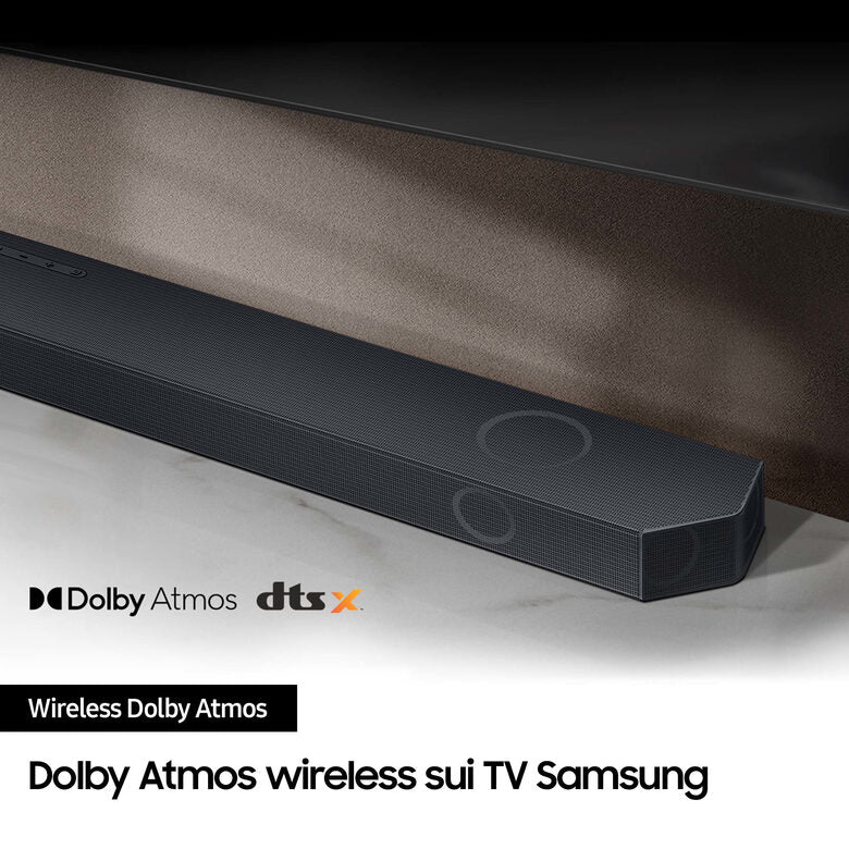 Samsung Soundbar HW-Q930C/ZF Serie Q, 17 speaker, Wireless Dolby Atmos, Audio a 9.1.4 canali, Q-Simphony, Compatibile con Alexa e Google Assistant, Black