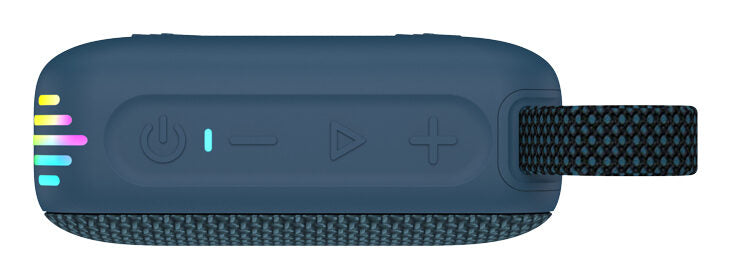 Kenwood AS-60BT-A Speaker Bluetooth Portatile 5W con TWS Stereo, IPX7 Waterproof, Blu