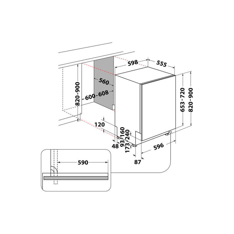 Hotpoint Ariston H0I D534A S Lavastoviglie da incasso 14 coperti