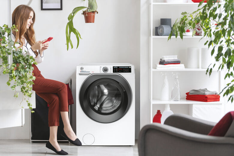Hoover HW 210AMBS/1-S H-WASH 500 Lavatrice A Libera Installazione 10 Kg, 1200 Giri, Classe A, Inverter, Vapore, Bianco
