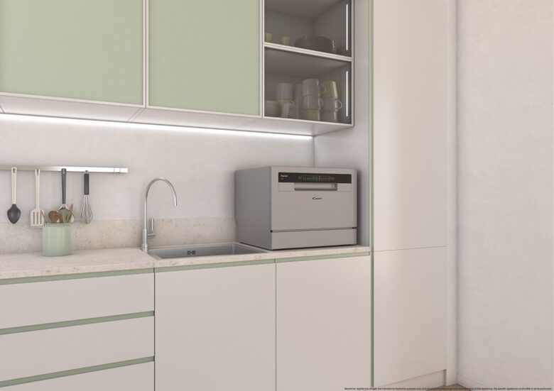 Candy RapidÓ CP 6E51LS Lavastoviglie Libera installazione 6 coperti E