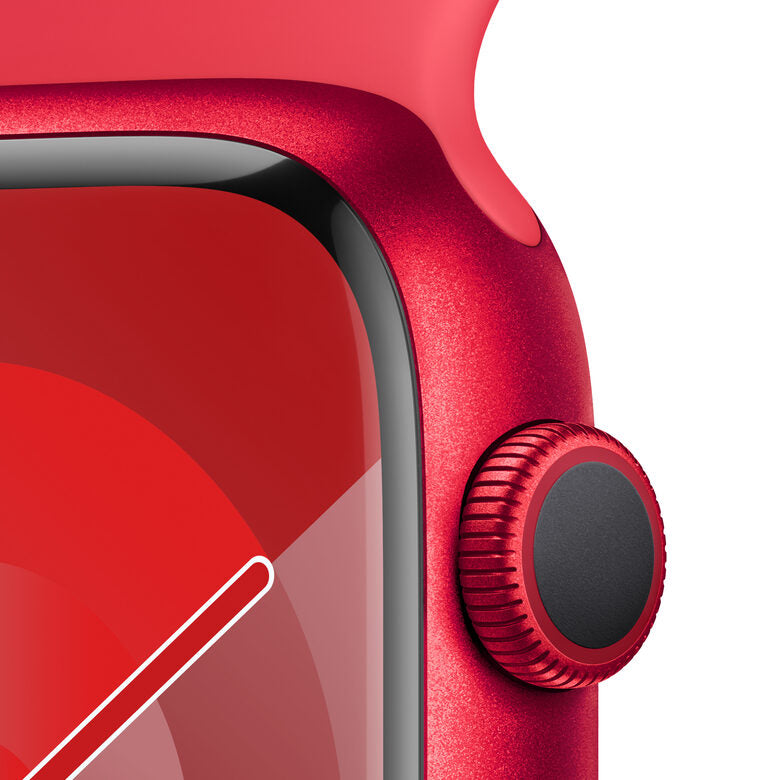 Apple Watch Series 9 GPS Cassa 45m in Alluminio (PRODUCT)RED con Cinturino Sport Band (PRODUCT)RED - S/M