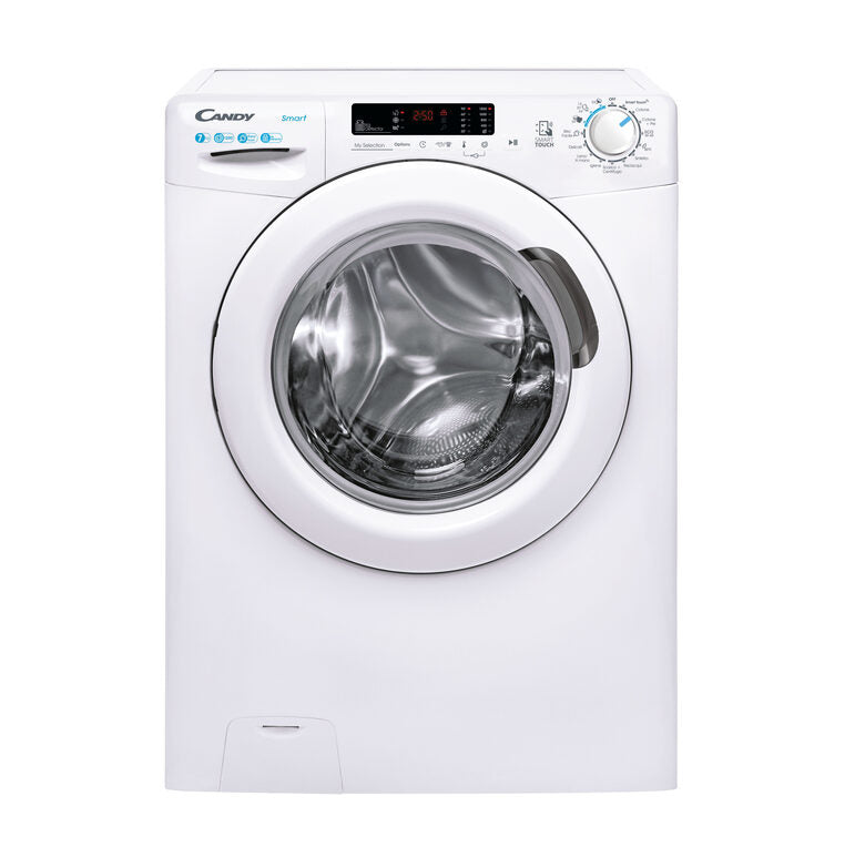 Candy CSS4372DW4/1-11 Lavatrice Smart A Libera Installazione 7 Kg, 1300 Giri, My Statistics, Smart Check-up, Classe B, Bianco