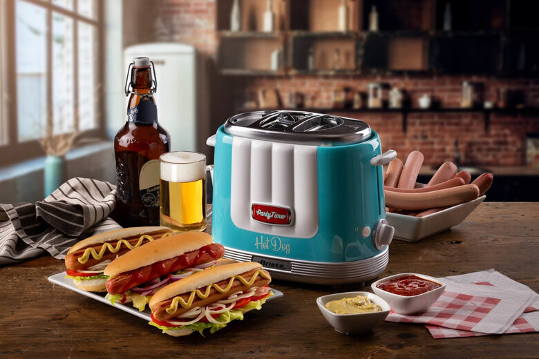 Ariete 0206/01 Tostapane per hot dog 650 W Azzurro