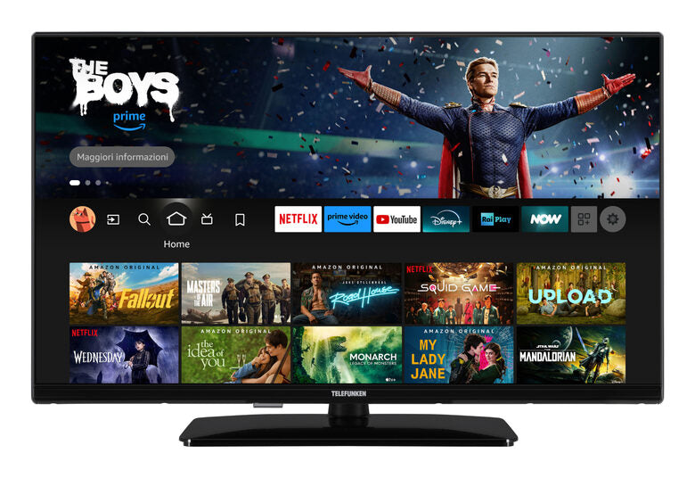 Telefunken TE32759B50V4D TV 81,3 cm (32") Wi-Fi Nero 250 cd/m²