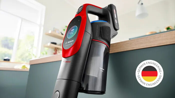 Bosch BCS1041PET Scopa elettrica, Unlimited 10 ProAnimal, Rosso