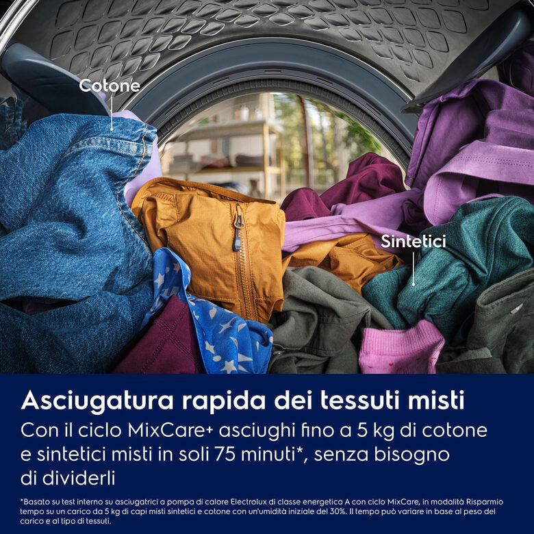 Electrolux EW9H41AY asciugatrice Libera installazione Caricamento frontale 10 kg Bianco, Nero