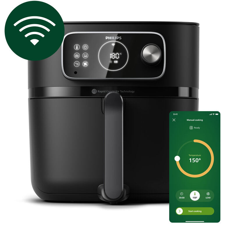 Philips 7000 series HD9876/90 Airfryer, 8.3L, Friggitrice 22-in-1, App per ricette