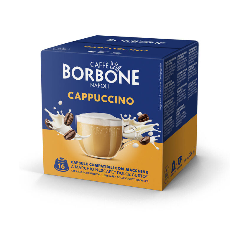 Caffè Borbone 16 Capsule miscela Capuccione Compatibile Dolce Gusto Nescafè