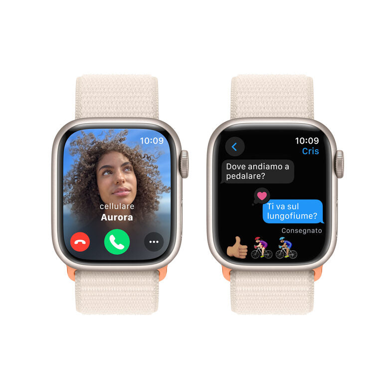 Apple Watch Series 9 GPS Cassa 41mm in Alluminio Galassia con Cinturino Sport Loop Galassia