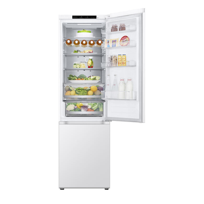 LG GBV5240DSW Frigorifero combinato, Classe D, 387L, Fresh Converter, Porte piatte, Bianco