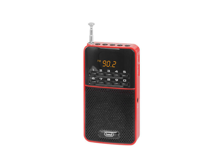 Trevi DR 730 M Portatile Digitale Nero, Rosso