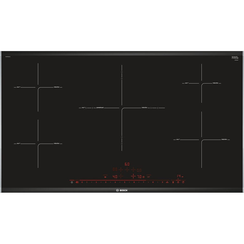 Bosch PIV975DC1E piano cottura Nero Da incasso Piano cottura a induzione 5 Fornello(i)