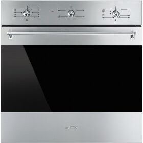Smeg SF6341GVX Forno a Incasso 60 L A Nero, Acciaio inossidabile